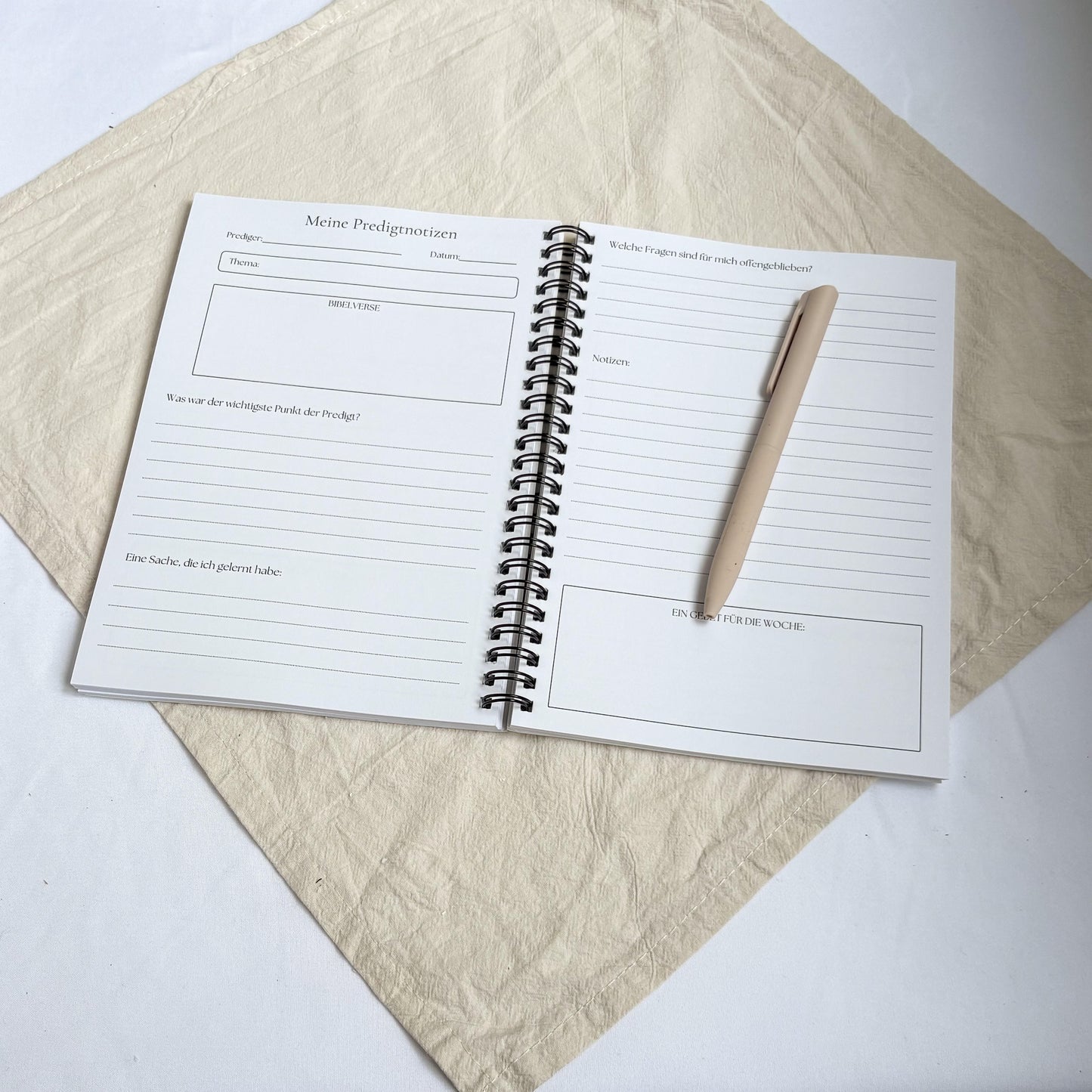 Predigtnotizbuch